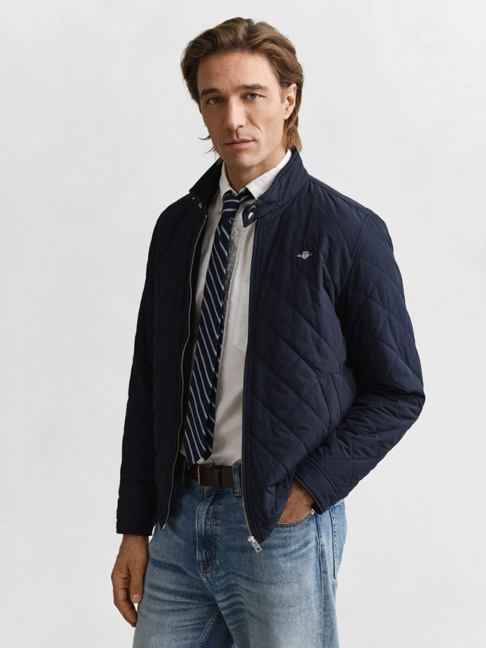 GANT Quilted Windcheater Evening Blue - MAISONDEFASHION.COM