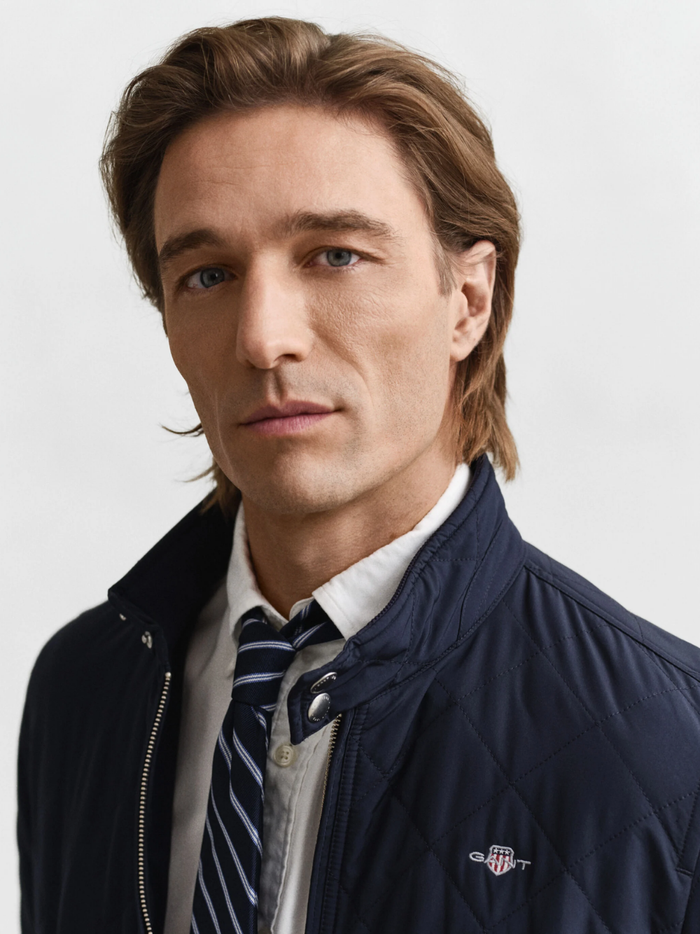 GANT Quilted Windcheater Evening Blue - MAISONDEFASHION.COM