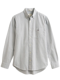 GANT Regular Fit Banker Stripe Classic Oxford Shirt Persian Blue - MAISONDEFASHION.COM