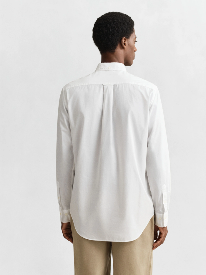 GANT Regular Fit Classic Poplin Shirt White - MAISONDEFASHION.COM