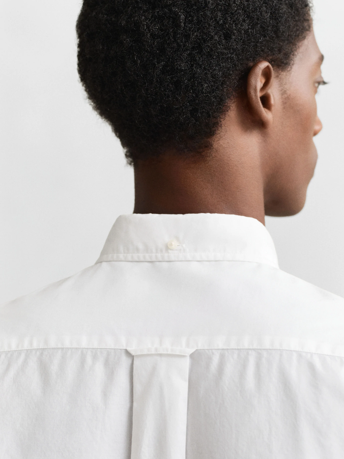 GANT Regular Fit Classic Poplin Shirt White - MAISONDEFASHION.COM