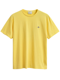 GANT Regular Fit Shield T-Shirt Banana Yellow - MAISONDEFASHION.COM