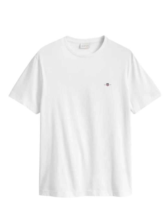 GANT Regular Fit Shield T-Shirt White - MAISONDEFASHION.COM