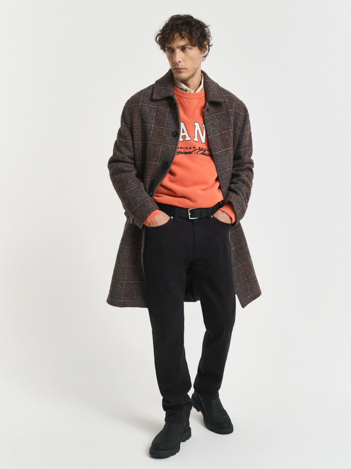 GANT Regular Fit Soft Twill Jeans Black - MAISONDEFASHION.COM