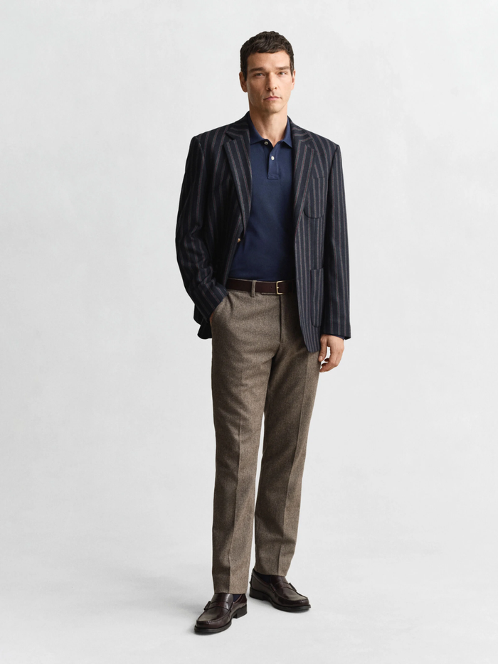 GANT Shield Piqué Rugger Evening Blue - MAISONDEFASHION.COM