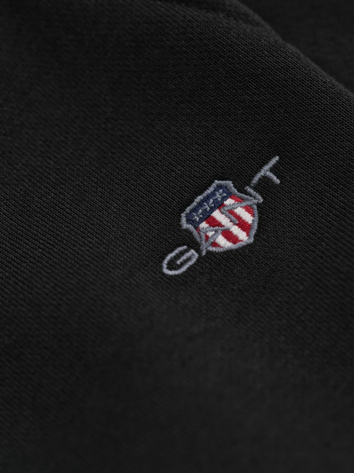 GANT Shield Sweatpants Black - MAISONDEFASHION.COM