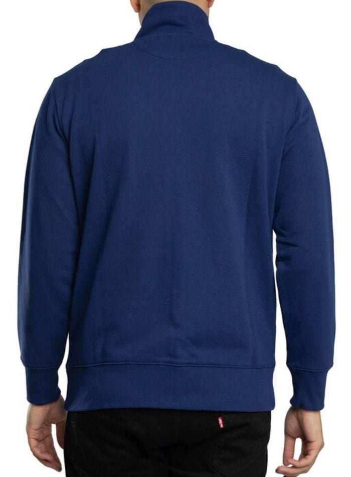 GANT Shield Zip Sweatshirt Rich Navy - MAISONDEFASHION.COM