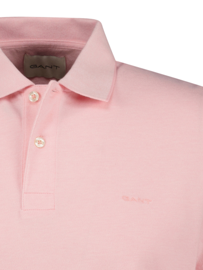 GANT Two-Toned Polo Shirt Washed Pink - MAISONDEFASHION.COM