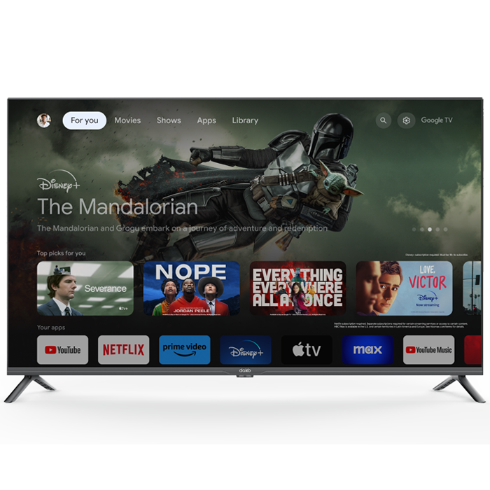 Google TV 43 pouces Smart FHD silver Daiko