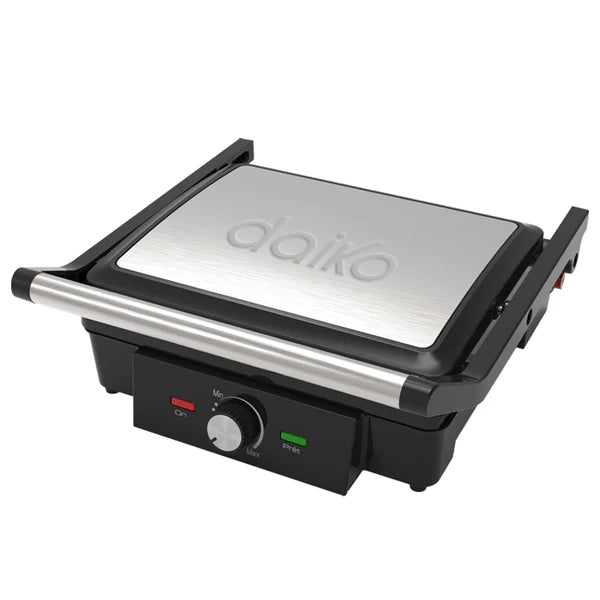 Grill panini inox ouverture 90-180 degrés téflon Daiko