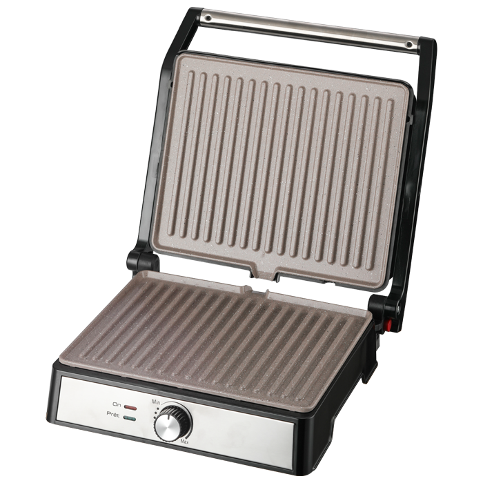 Grill panini inox ouverture 90-180 degrés granite Daiko
