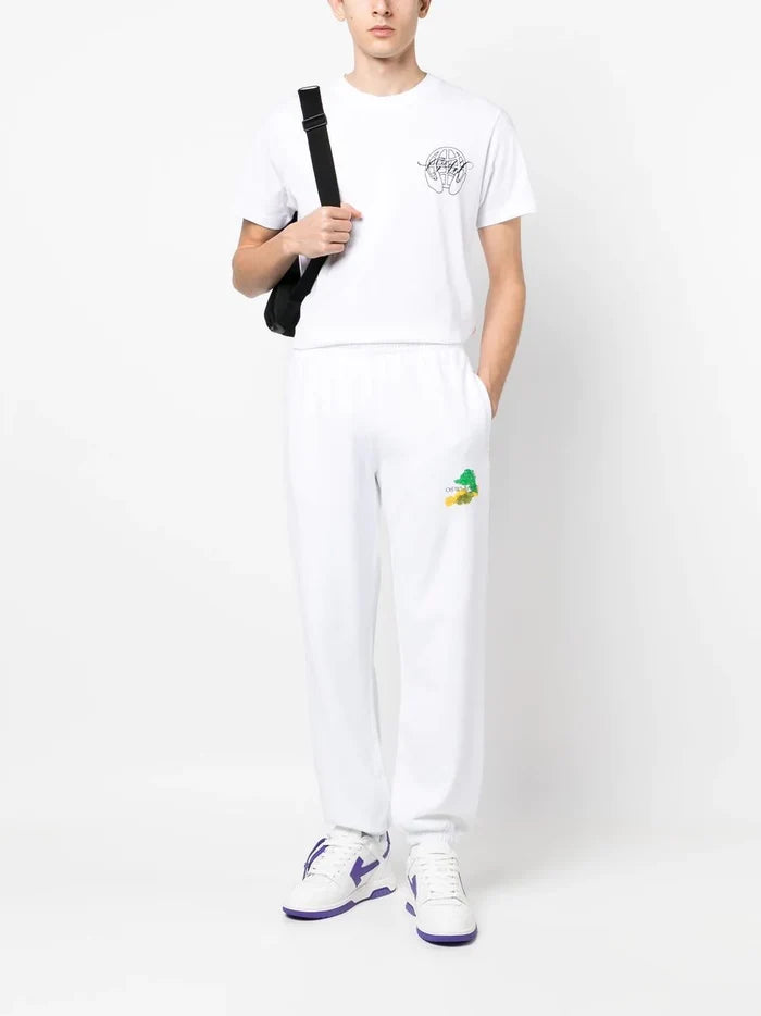 OFF-WHITE Hand Arrow Slim S/S Tee White/Black - MAISONDEFASHION.COM