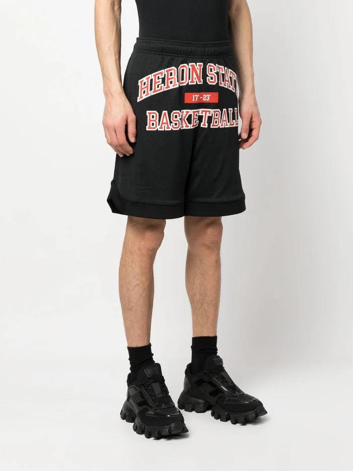 HERON PRESTON 23 Basketball Shorts Black/Red - MAISONDEFASHION.COM