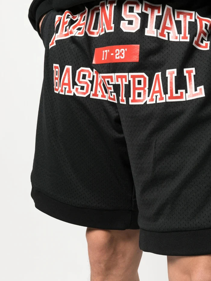 HERON PRESTON 23 Basketball Shorts Black/Red - MAISONDEFASHION.COM