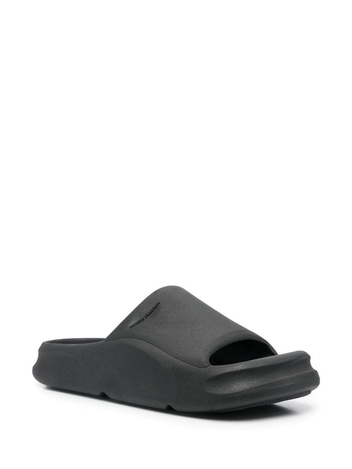 HERON PRESTON Eco Moulded Sliders Black - MAISONDEFASHION.COM