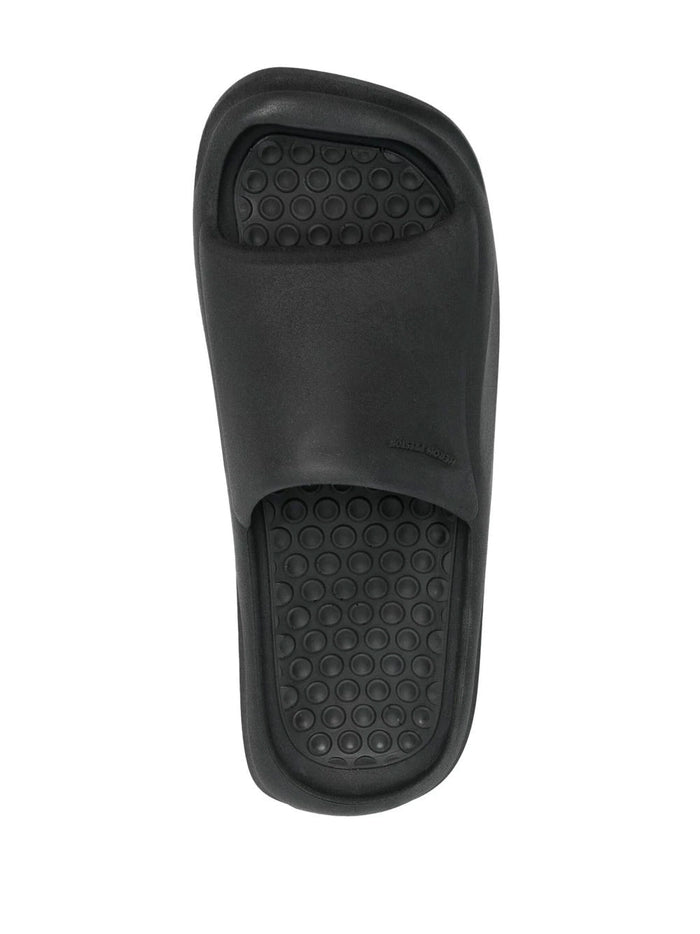 HERON PRESTON Eco Moulded Sliders Black - MAISONDEFASHION.COM