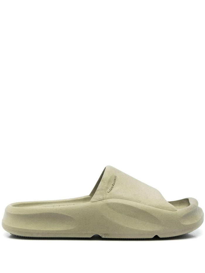HERON PRESTON Eco Moulded Sliders Khaki - MAISONDEFASHION.COM