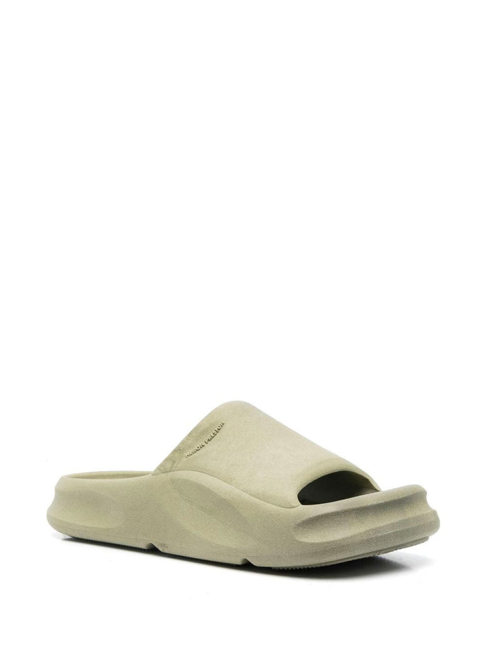 HERON PRESTON Eco Moulded Sliders Khaki - MAISONDEFASHION.COM