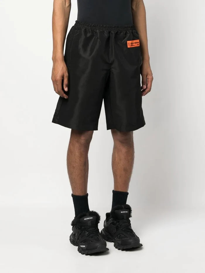 HERON PRESTON Ex-Ray Nylon Shorts Black - MAISONDEFASHION.COM