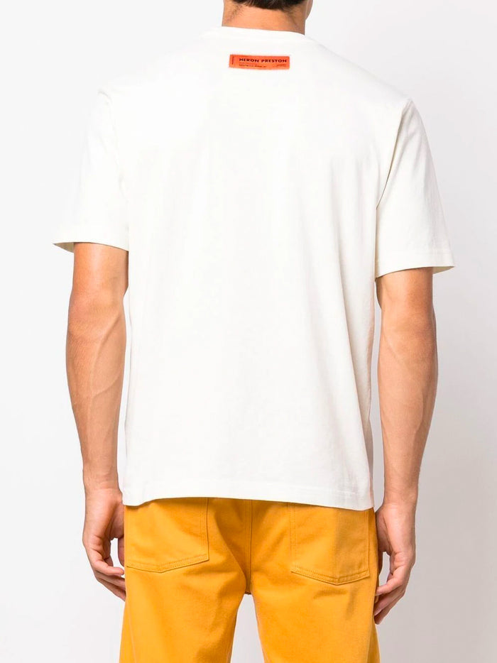 HERON PRESTON Halftone Heron Graphic T-Shirt White - MAISONDEFASHION.COM