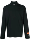 HERON PRESTON HPNY Emblem Rollneck Black/White - MAISONDEFASHION.COM
