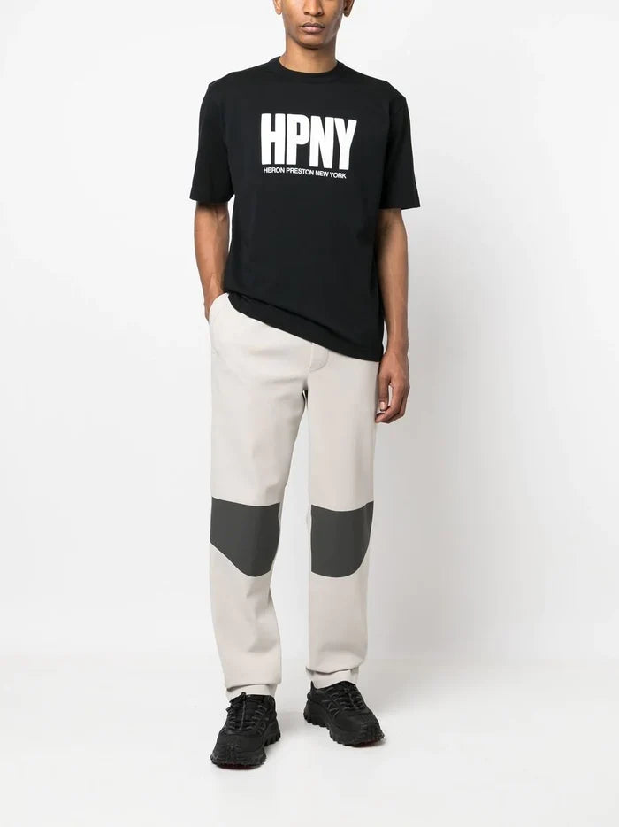 HERON PRESTON HPNY S/S T-shirt Black/White - MAISONDEFASHION.COM