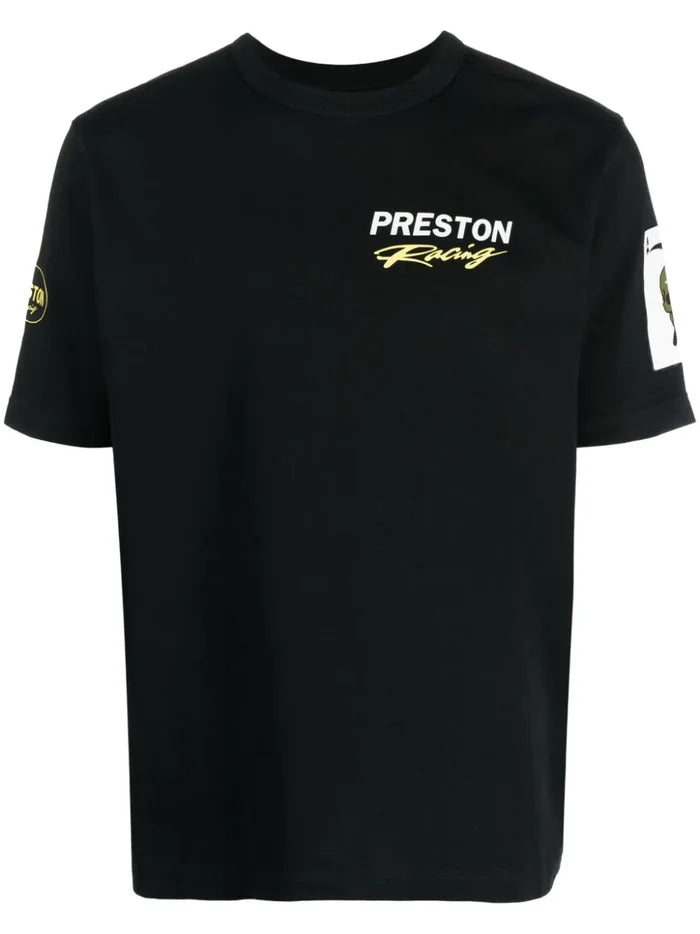 HERON PRESTON Preston Racing S/S T-shirt Black/White - MAISONDEFASHION.COM