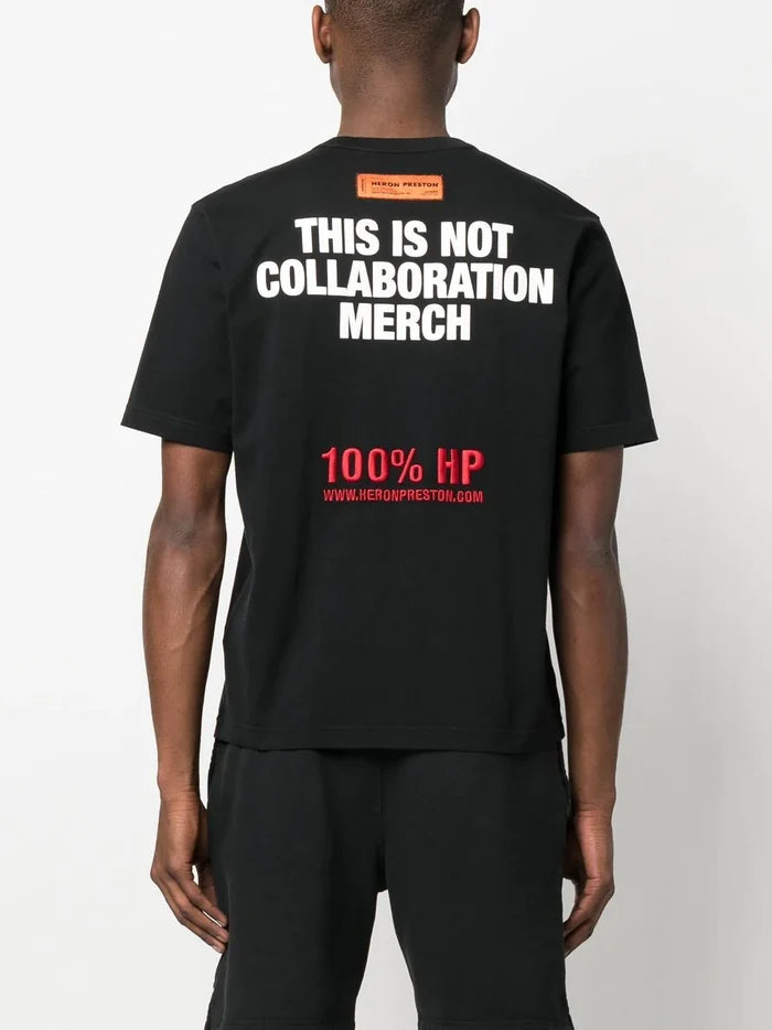 HERON PRESTON This Is Not S/S T-shirt Black - MAISONDEFASHION.COM