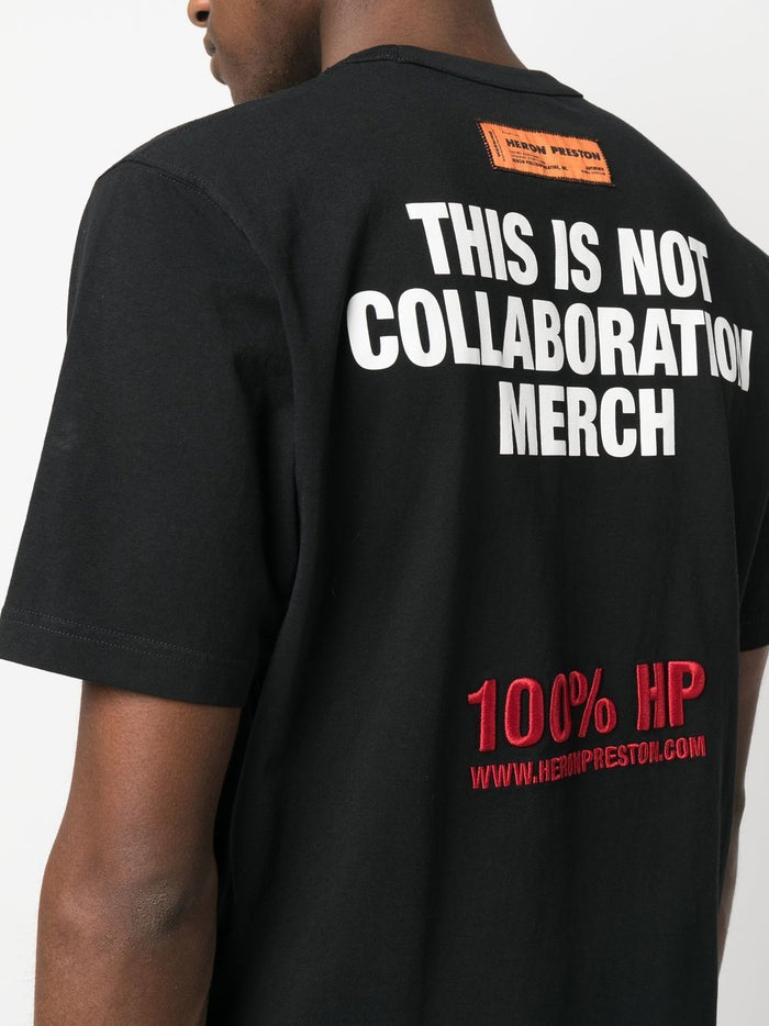 HERON PRESTON This Is Not S/S T-shirt Black - MAISONDEFASHION.COM