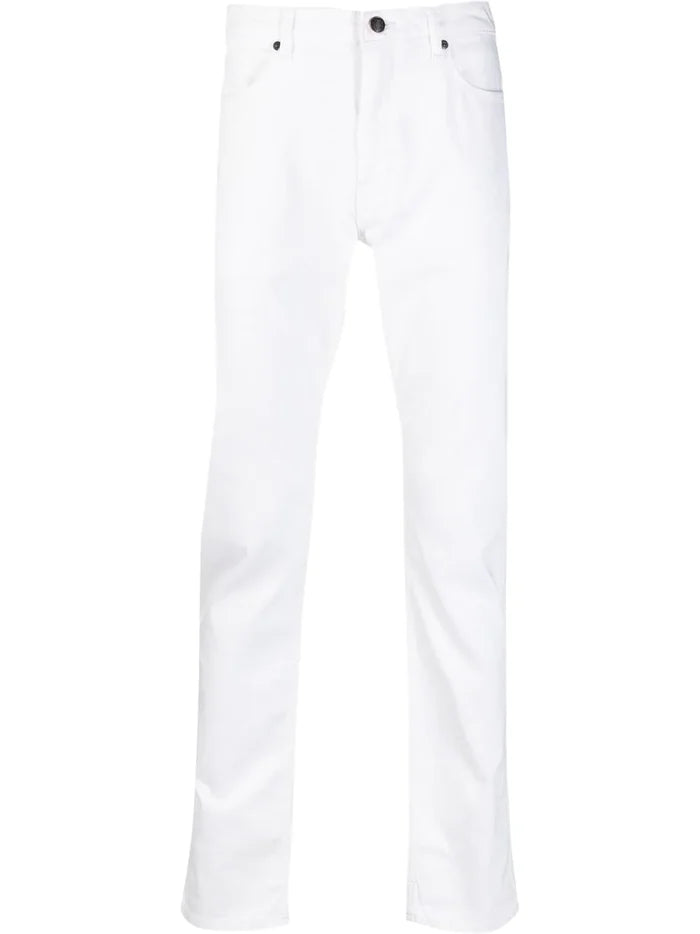 HUGO 708 Slim-fit Jeans White - MAISONDEFASHION.COM