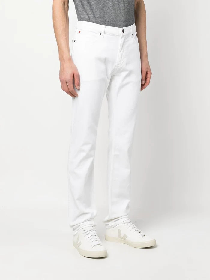 HUGO 708 Slim-fit Jeans White - MAISONDEFASHION.COM
