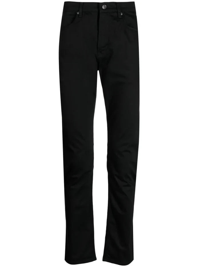 HUGO MEN 708 Slim-Fit Jeans Black - MAISONDEFASHION.COM