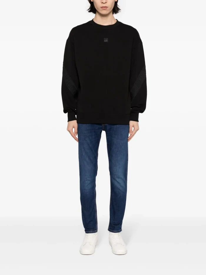 HUGO MEN 734 Cotton Blend Mid Rise Tapered-Leg Jeans Dark Blue - MAISONDEFASHION.COM