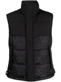 HUGO MEN Baltino2342 Engraved Logo Padded Gilet Black - MAISONDEFASHION.COM