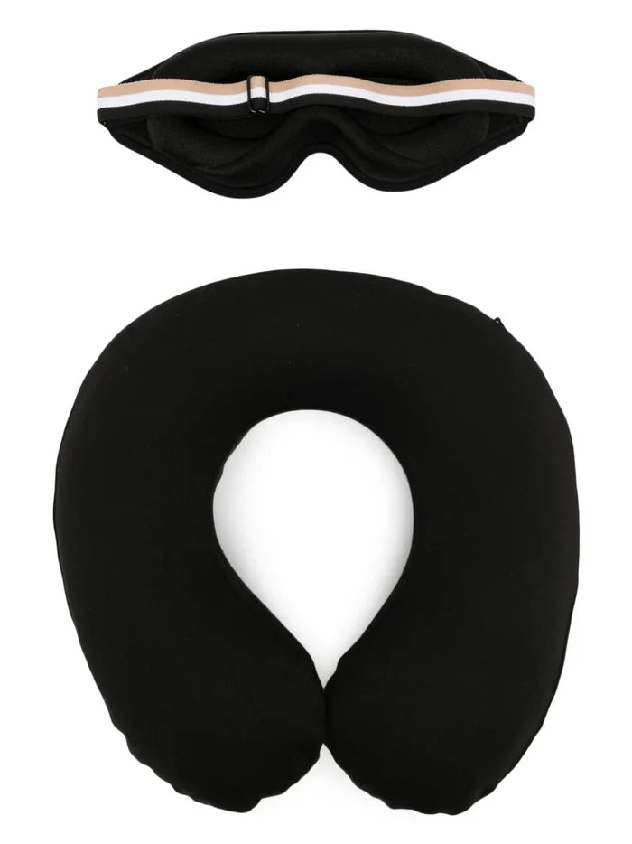 HUGO BOSS MEN Gift-Boxed Set Neck Pillow & Eye Mask Black - MAISONDEFASHION.COM