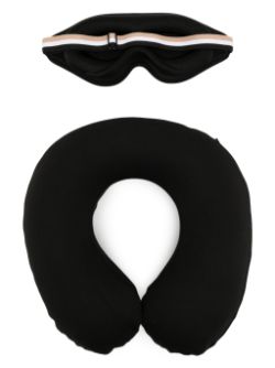 HUGO BOSS MEN Gift-Boxed Set Neck Pillow & Eye Mask Black - MAISONDEFASHION.COM