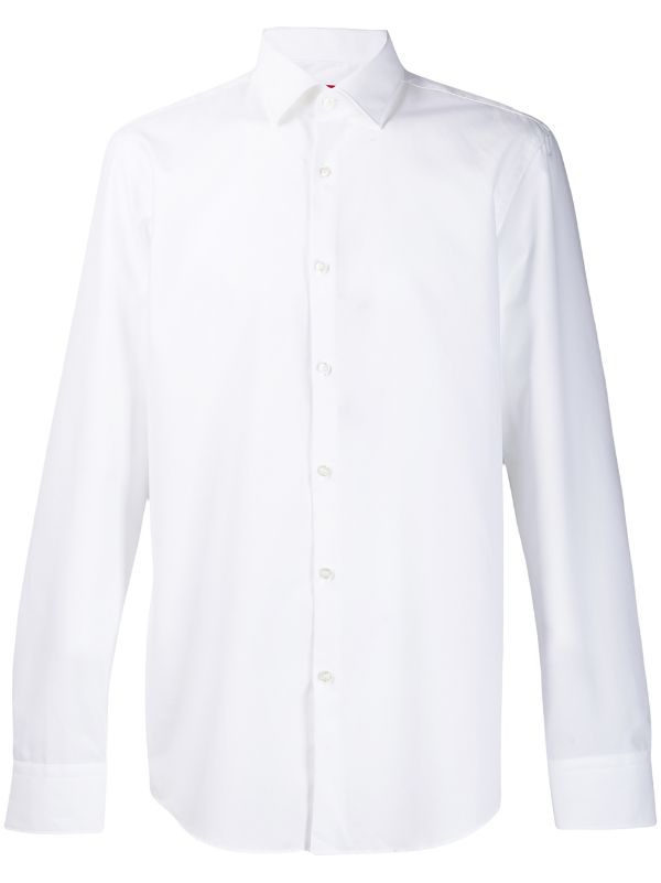 HUGO Classic Shirt White - MAISONDEFASHION.COM