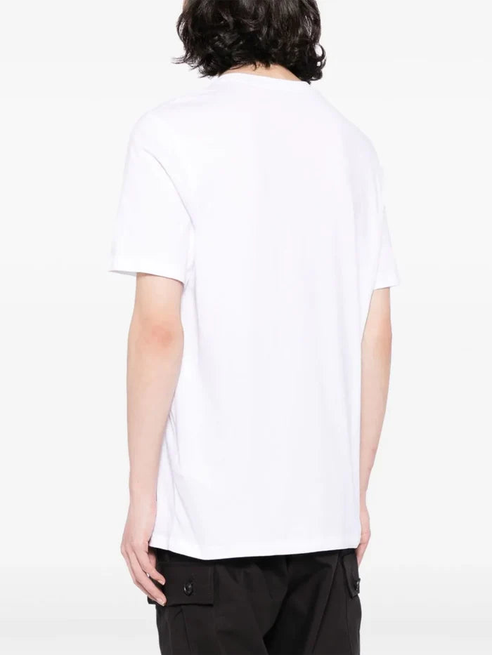 HUGO Cotton-jersey Regular-Fit T-Shirt With Seasonal Artwork White - MAISONDEFASHION.COM