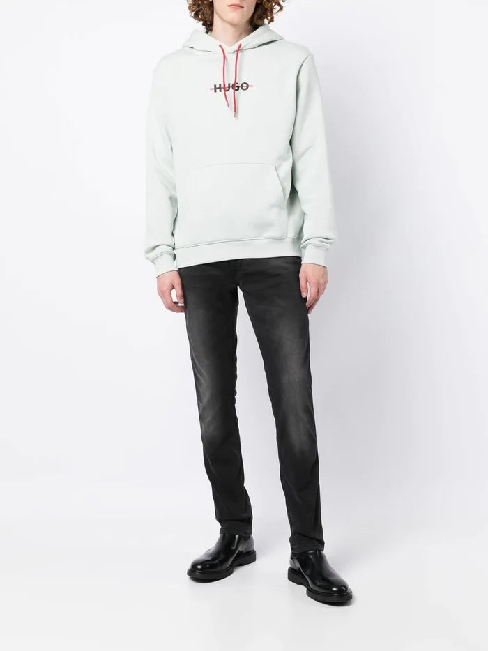 HUGO Daffleck logo hoodie Pastel Green - MAISONDEFASHION.COM