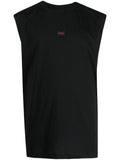 HUGO Dankto 232 Sleeveless T-Shirt Black - MAISONDEFASHION.COM