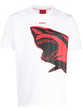 HUGO Darmolejo T-shirt White - MAISONDEFASHION.COM