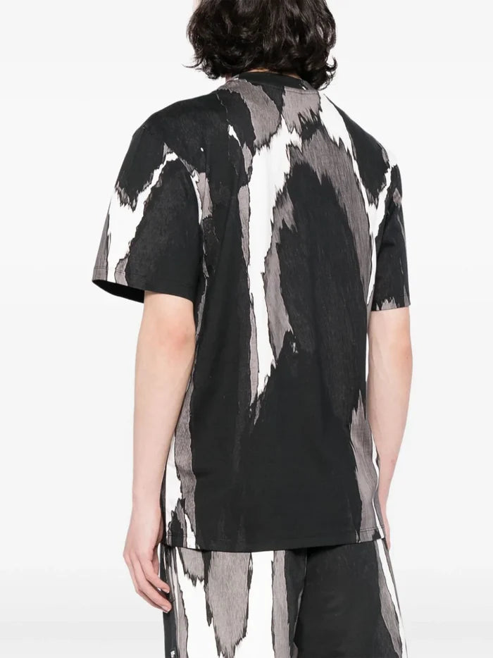 HUGO Davacas Cotton Logo Print T-Shirt Open Misc - MAISONDEFASHION.COM
