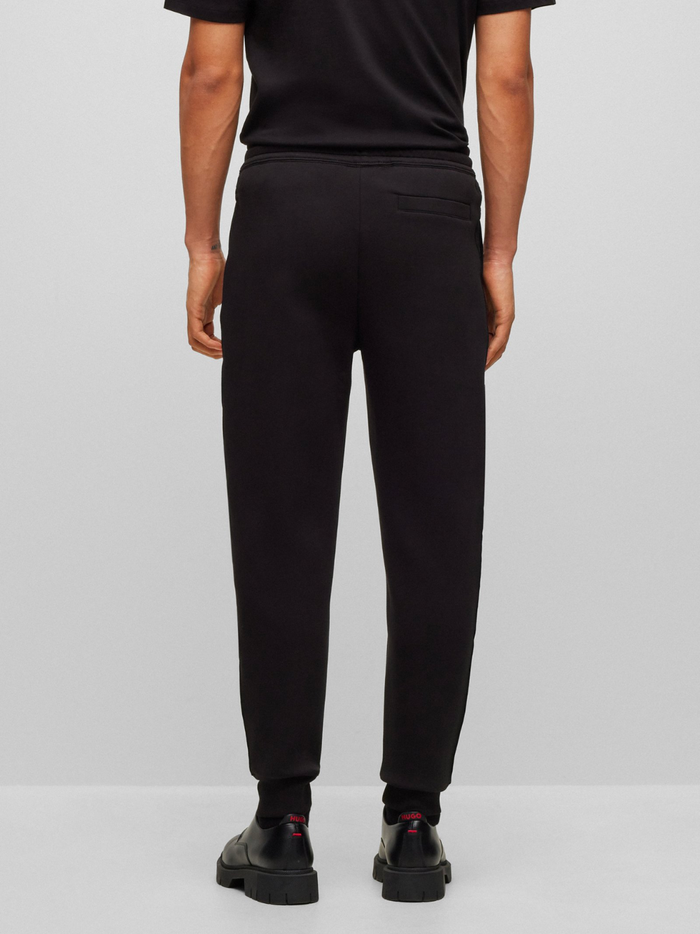 HUGO MEN Dembos Cotton-blend Tracksuit Bottoms Black - MAISONDEFASHION.COM