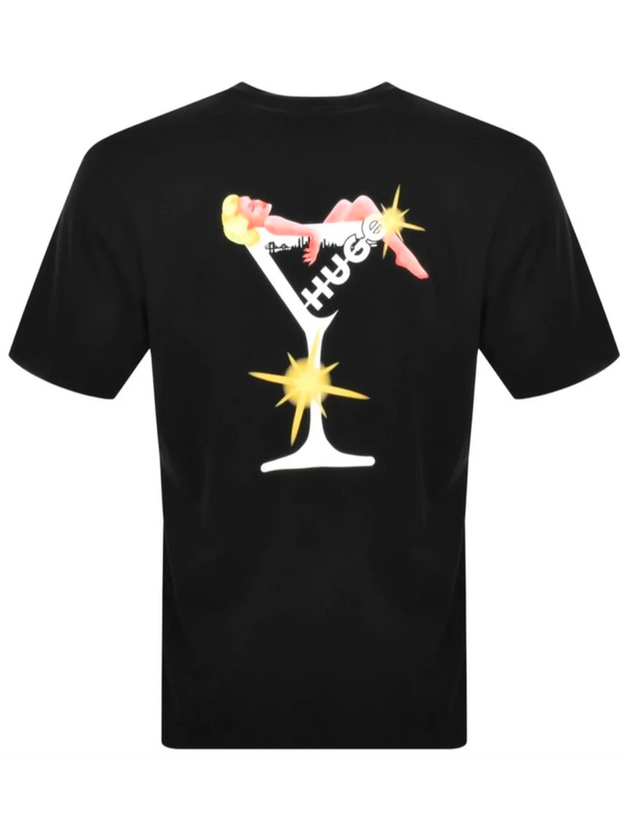 HUGO Destive T-shirt Black - MAISONDEFASHION.COM