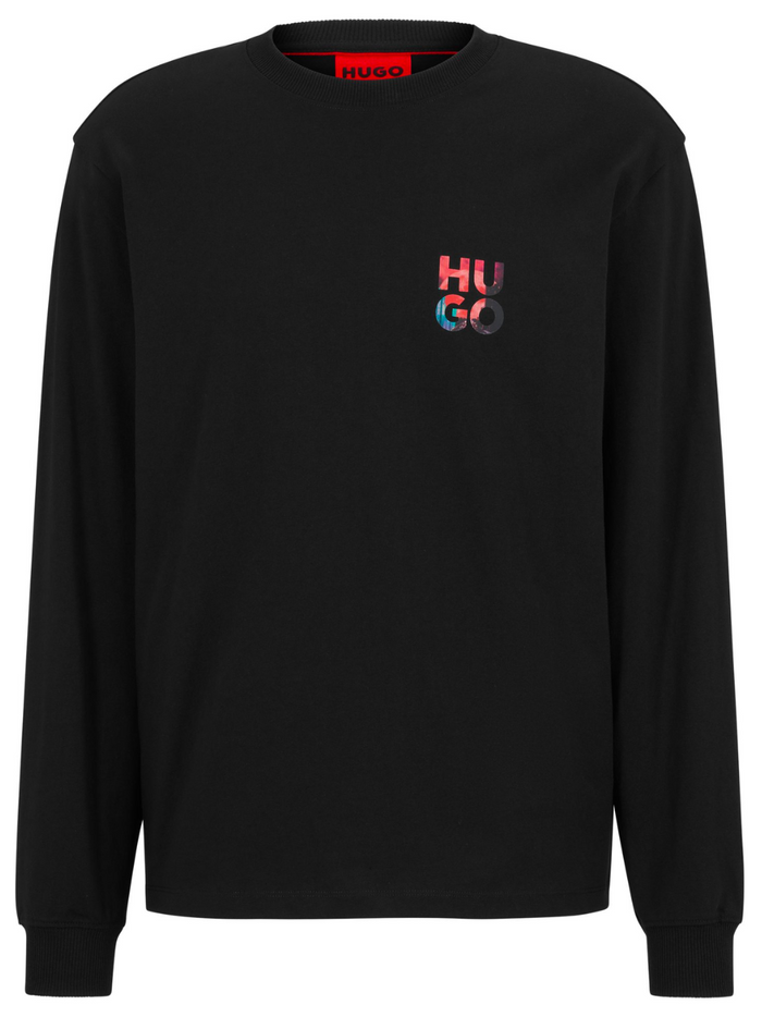 HUGO Doonshine Sweatshirt Black - MAISONDEFASHION.COM
