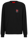 HUGO Doonshine Sweatshirt Black - MAISONDEFASHION.COM