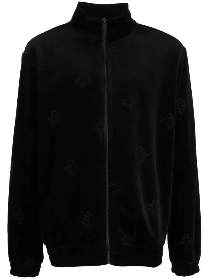HUGO Dornbill Sweatshirt Black - MAISONDEFASHION.COM