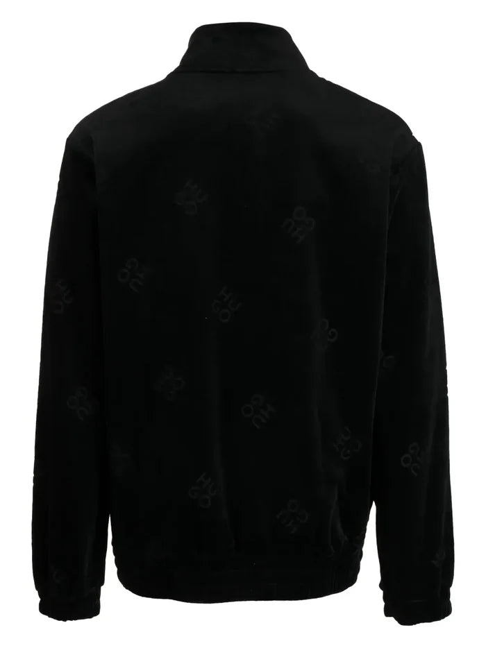 HUGO Dornbill Sweatshirt Black - MAISONDEFASHION.COM