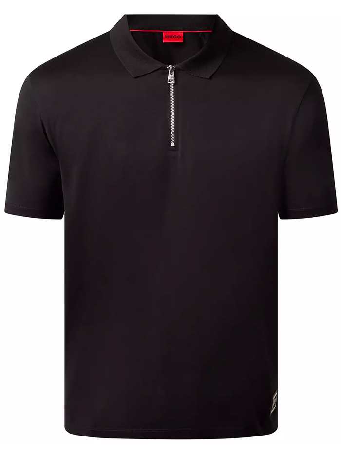 HUGO Dozelot Polo Shirt Black - MAISONDEFASHION.COM