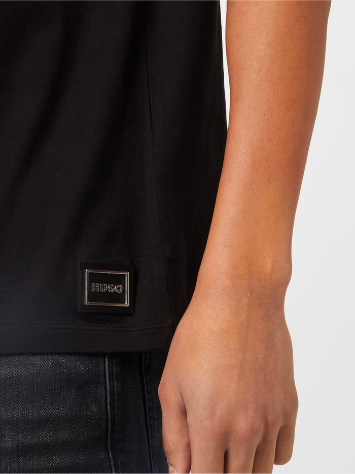 HUGO Dozelot Polo Shirt Black - MAISONDEFASHION.COM